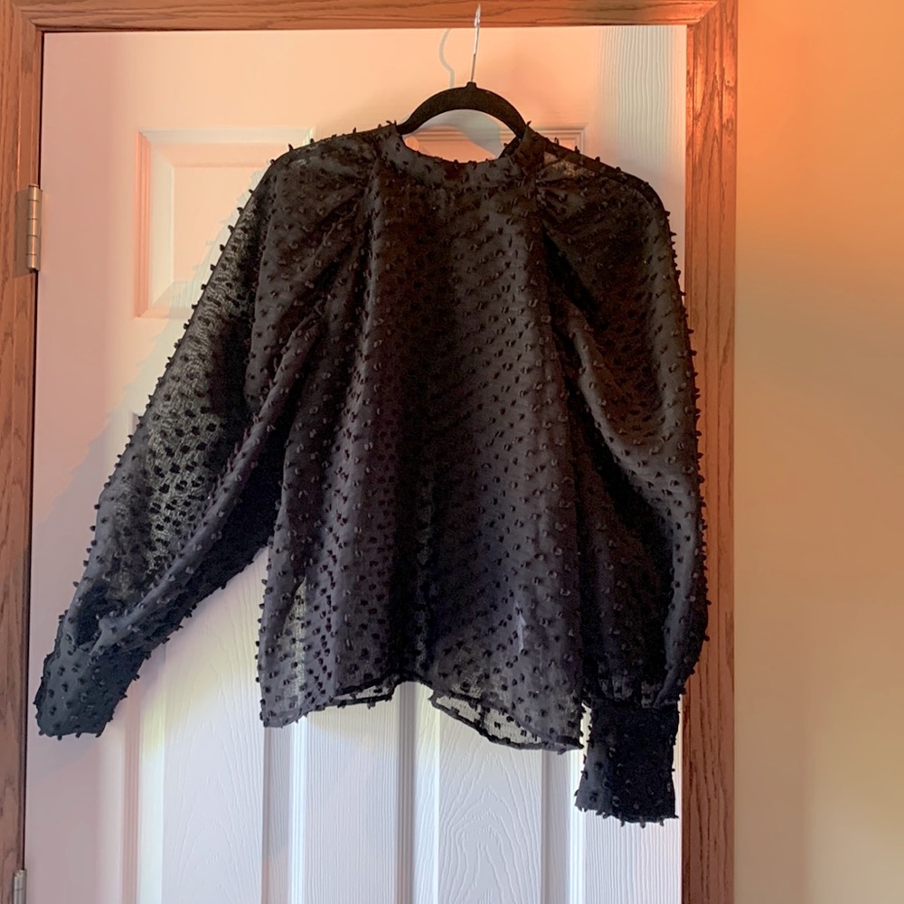 Zara, Size Large, Black blouse